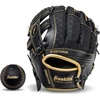 image:imageFranklin Sports Kids Baseball Glove  Foam Ball Sets  Meshtek Youth Teeball Gloves for Kids  Toddlers  Left  Right Hand Throw  95 InchBlackGold
