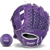 image:imageFranklin Sports Kids Baseball Glove  Foam Ball Sets  Meshtek Youth Teeball Gloves for Kids  Toddlers  Left  Right Hand Throw  95 InchPurpleChrome