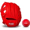 image:imageFranklin Sports Kids Baseball Gloves  RTP Youth Teeball Glove  Ball Set  Boys  Girls Teeball Mitt  Kids  Toddlers  95Red
