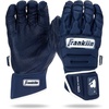 image:imageFranklin Sports MLB Batting Gloves  CFX Pro PRT Heavy Duty Protective Baseball  Softball Batting Gloves  Adult Padded Reinforced Leather Batting GlovesNavy HiLite