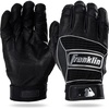 image:imageFranklin Sports MLB Batting Gloves  Neo Classic II  Adult Batting Gloves Pair  Baseball  SoftballBlackSilver Chrome
