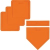 image:imageFranklin Sports MLB Throw Down Baseball Bases with Home Plate  Pitchers Rubber  Backyard Rubber Base Set Perfect for Baseball Teeball  KickballOrange