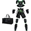 image:imageFranklin Sports Pursuit Ice Hockey Youth Pads  Gear Set  Complete Protective Equipment Set for Kids  Includes Shin Guards Hockey Pants Elbow Pads Gloves  Chest Protector  Carry Bag Included