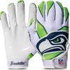 image:imageFranklin Sports Youth NFL Football Receiver Gloves  Kids Football Gloves Pair  NFL Team Logos and Silicone PalmSeattle Seahawks