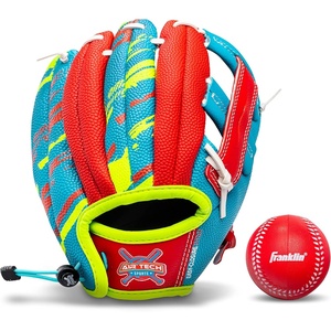 image:imageFranklin Sports Air Tech Baseball Glove with Ball  Tee Ball  Soft Air Tech FoamRoyalRed