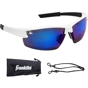 image:imageFranklin Sports Baseball  Softball Sunglasses  Mens  Womens Sports Sunglasses  Flip Up Shades  Non Flip GlassesWhite