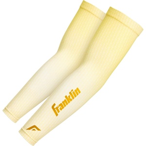 image:imageFranklin Sports Baseball Arm Sleeves  Baseball  Softball Arm Compression Sleeves for Men  Women  Multiple Sizes  ColorsVanillaGold