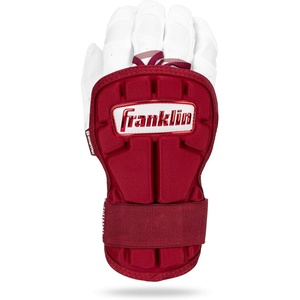 image:imageFranklin Sports Baseball Hand and Wrist Guard  PRT LG Series Adult Protector for Batting  Protective Shield for Right and Left Hand Hitters  One Size  AdultBurgundy