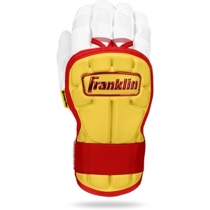 image:imageFranklin Sports Baseball Hand and Wrist Guard  PRT LG Series Adult Protector for Batting  Protective Shield for Right and Left Hand Hitters  One Size  AdultYellowRed
