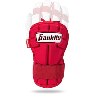image:imageFranklin Sports Baseball Hand and Wrist Guard  PRT LG Series Adult Protector for Batting  Protective Shield for Right and Left Hand Hitters  One Size  AdultRed