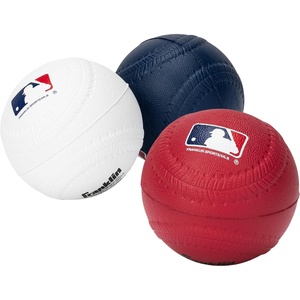 image:imageFranklin Sports Foam Baseballs  Soft Foam Practice Baseballs for Kids  Perfect for Hitting and Indoor or Outdoor Play  3 Pack  Official MLB Licensed ProductRedWhiteBlue