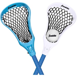 image:imageFranklin Sports Future Champs 2 Player Youth Lacrosse Sticks  Ball Set  Kids 32 Inch Beginner Backyard Practice Lax Sticks  Lightweight Soft Lacrosse Ball  Toy Kids Lax SetBlue
