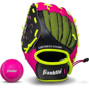 image:imageFranklin Sports Kids Baseball Glove  NeoGrip Boys  Girls Youth Tball Glove  Teeball Baseball  Softball MittPink
