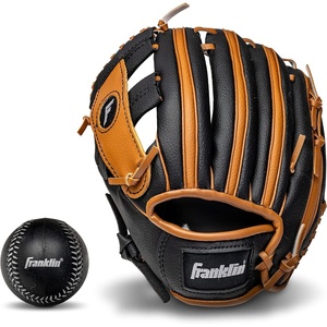 image:imageFranklin Sports Kids Baseball Gloves  RTP Youth Teeball Glove  Ball Set  Boys  Girls Teeball Mitt  95Black