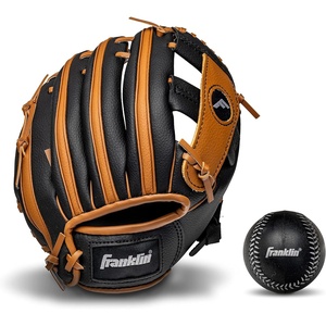 image:imageFranklin Sports Kids Baseball Gloves  RTP Youth Teeball Glove  Ball Set  Boys  Girls Teeball Mitt  95BlackTan