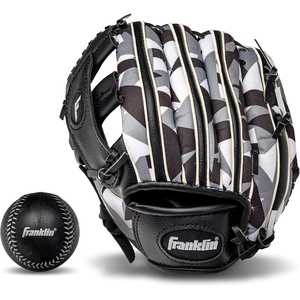 image:imageFranklin Sports Kids Baseball Gloves  RTP Youth Teeball Glove  Ball Set  Boys  Girls Teeball Mitt  95BlackWhite