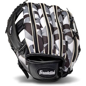 image:imageFranklin Sports KidsBaseball Gloves  RTP Childs Tball Glove  Boys  Girls Teeball Mitt Set  Kids  Toddler  Right or Left Hand Throw  95BlackWhite