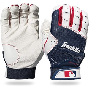 image:imageFranklin Sports MLB 2nd Skinz Batting Gloves  Adult amp Youth Baseball amp Softball  Mens amp Kids Teeball amp Softball Gloves  Multiple Sizes amp Colors AvailableWhiteNavy