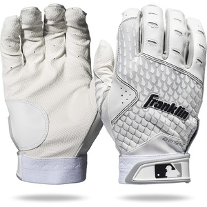 image:imageFranklin Sports MLB 2nd Skinz Batting Gloves  Adult amp Youth Baseball amp Softball  Mens amp Kids Teeball amp Softball Gloves  Multiple Sizes amp Colors AvailableWhiteWhite