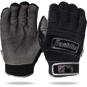 image:imageFranklin Sports MLB All Weather Pro Adult  Youth Batting Gloves  Cold Weather Gloves for Baseball  SoftballBlackChrome