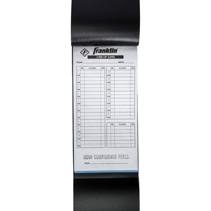 image:imageFranklin Sports MLB Baseball  Softball Lineup Cards  25 Game Line Up Sheets Book  Holder for Coaches  Managers  Black