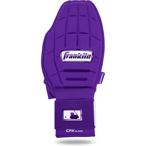 image:imageFranklin Sports MLB Baseball  Softball Sliding Mitt  CFX PRT Adult  Youth Protective Baserunning Sliding Gloves  Left  Right Hand Mitt  Hand  Wrist Protector for Running  Kids  Adults SizesPurple