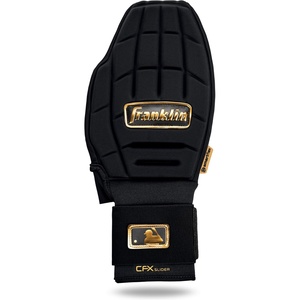 image:imageFranklin Sports MLB Baseball  Softball Sliding Mitt  CFX PRT Adult  Youth Protective Baserunning Sliding Gloves  Left  Right Hand Mitt  Hand  Wrist Protector for Running  Kids  Adults SizesBlackGold