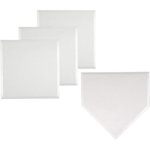 image:imageFranklin Sports MLB Baseball Base Set  Throw Down Rubber Bases for Baseball  Softball with Home Plate  Portable Backyard Baseball Softball Kickball BasesWhite