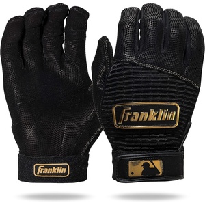 image:imageFranklin Sports MLB Baseball Batting Gloves  Pro Classic Batting Gloves for Baseball  Softball  Adult Mens  Youth Batting Glove PairsBlackGold