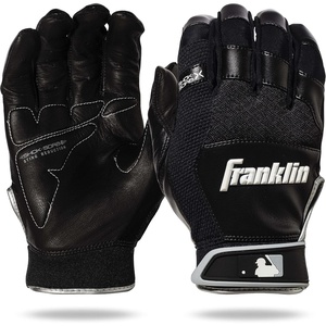 image:imageFranklin Sports MLB Baseball Batting Gloves  ShokSorb X Batting Gloves for Baseball  Softball  Adult  Youth Padded NonSting Batting Glove Pairs  Multiple Colors  SizesBlackBlack
