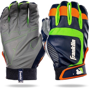 image:imageFranklin Sports MLB Baseball Batting Gloves  ShokSorb X Batting Gloves for Baseball  Softball  Adult  Youth Padded NonSting Batting Glove Pairs  Multiple Colors  SizesGrayNavyLime