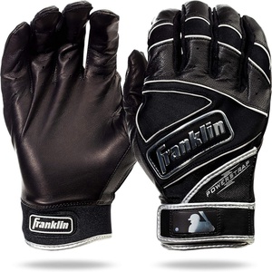 image:imageFranklin Sports MLB Baseball Gloves  Powerstrap Adult amp Youth Batting Gloves for Men Women Boys amp GirlsBlack Chrome