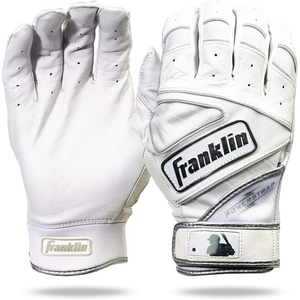 image:imageFranklin Sports MLB Baseball Gloves  Powerstrap Adult amp Youth Batting Gloves for Men Women Boys amp GirlsChrome White
