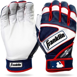 image:imageFranklin Sports MLB Baseball Gloves  Powerstrap Adult amp Youth Batting Gloves for Men Women Boys amp GirlsPearlNavy