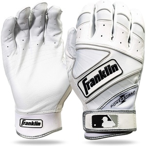 image:imageFranklin Sports MLB Baseball Gloves  Powerstrap Adult amp Youth Batting Gloves for Men Women Boys amp GirlsPearlWhite