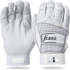 image:imageFranklin Sports MLB Batting Gloves  Neo Classic II  Adult Batting Gloves Pair  Baseball  SoftballPearlWhite Chrome