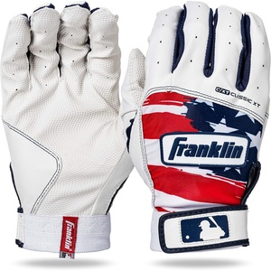 image:imageFranklin Sports MLB Classic XT Batting Gloves  Adult  Youth Batting Glove Pairs  Baseball  Softball Batting GlovesRed  White  Blue
