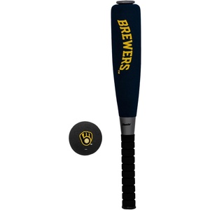 image:imageFranklin Sports MLB Jumbo Foam Baseball Bat  Ball Sets  Kids Oversize Foam Baseball Bats  Soft Baseballs  Indoor  Outdoor Youth Baseball Toy  MLB Team Baseball Bat  Ball SetsMilwaukee Brewers