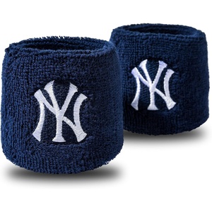 image:imageFranklin Sports MLB Team Licensed Baseball Wristbands  MLB Team Logo Sweat Wristbands  Great for Costumes  Uniforms  PairNew York Yankees