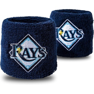 image:imageFranklin Sports MLB Team Licensed Baseball Wristbands  MLB Team Logo Sweat Wristbands  Great for Costumes  Uniforms  PairTampa Bay Rays