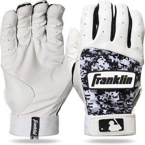 image:imageFranklin Sports MLB Youth Batting Gloves  Digitek Camo Baseball  Softball  Premium Leather  Many Sizes  Colors  YouthGrayWhiteBlack