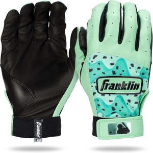 image:imageFranklin Sports MLB Youth Batting Gloves  Digitek Camo Baseball  Softball  Premium Leather  Many Sizes  Colors  YouthMintBlack