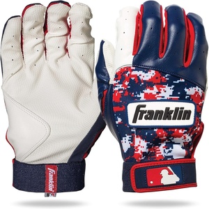 image:imageFranklin Sports MLB Youth Batting Gloves  Digitek Camo Baseball  Softball  Premium Leather  Many Sizes  Colors  YouthWhiteRedNavy