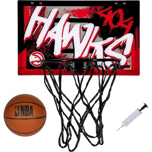 image:imageFranklin Sports NBA Team Over the Door Basketball Hoops  Kids Indoor Mini Basketball Hoop  Ball Set  NBA Fan Mini HoopsAtlanta Hawks