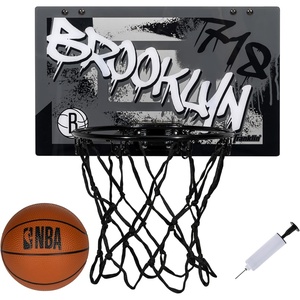image:imageFranklin Sports NBA Team Over the Door Basketball Hoops  Kids Indoor Mini Basketball Hoop  Ball Set  NBA Fan Mini HoopsBrooklyn Nets