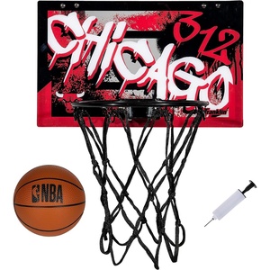 image:imageFranklin Sports NBA Team Over the Door Basketball Hoops  Kids Indoor Mini Basketball Hoop  Ball Set  NBA Fan Mini HoopsChicago Bulls