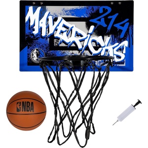 image:imageFranklin Sports NBA Team Over the Door Basketball Hoops  Kids Indoor Mini Basketball Hoop  Ball Set  NBA Fan Mini HoopsDallas Mavericks