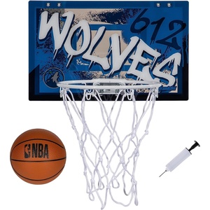 image:imageFranklin Sports NBA Team Over the Door Basketball Hoops  Kids Indoor Mini Basketball Hoop  Ball Set  NBA Fan Mini HoopsMinnesota Timberwolves