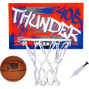 image:imageFranklin Sports NBA Team Over the Door Basketball Hoops  Kids Indoor Mini Basketball Hoop  Ball Set  NBA Fan Mini HoopsOklahoma City Thunder