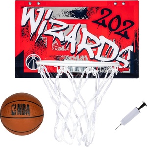image:imageFranklin Sports NBA Team Over the Door Basketball Hoops  Kids Indoor Mini Basketball Hoop  Ball Set  NBA Fan Mini HoopsWashington Wizards